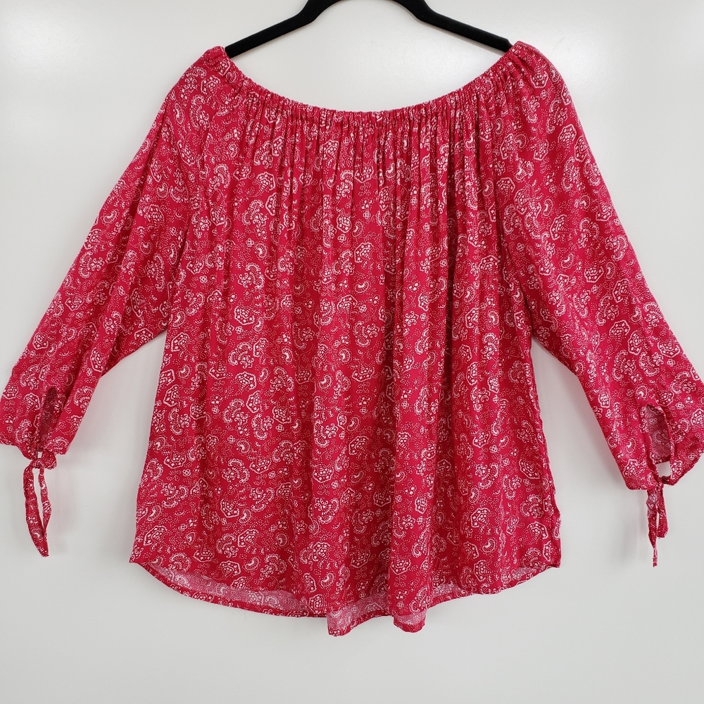 GAP Peasant Bandana themed Blouse Size Small